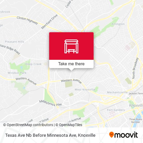 Texas Ave Nb Before Minnesota Ave map