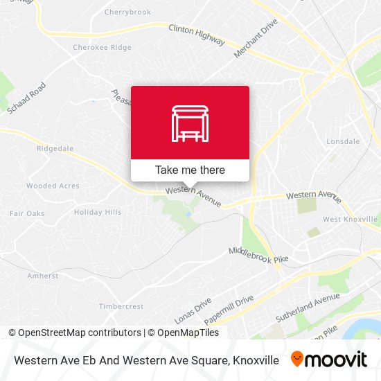 Western Ave Eb And Western Ave Square map