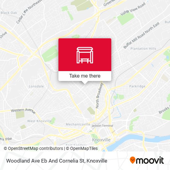 Woodland Ave Eb And Cornelia St map