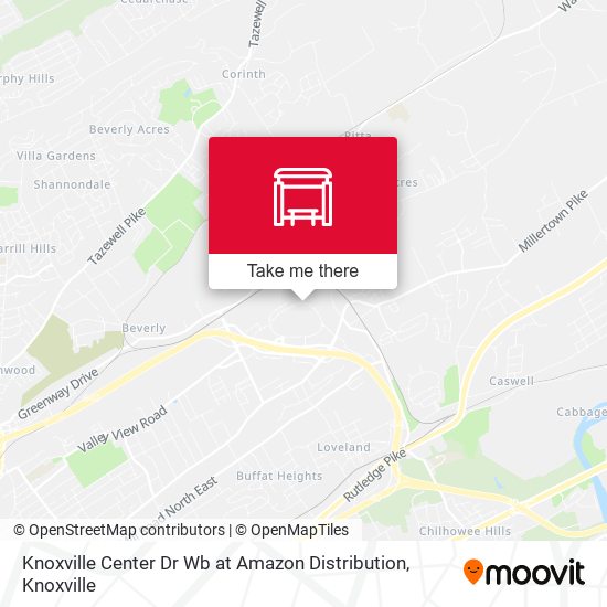 Knoxville Center Dr Wb at Amazon Distribution map