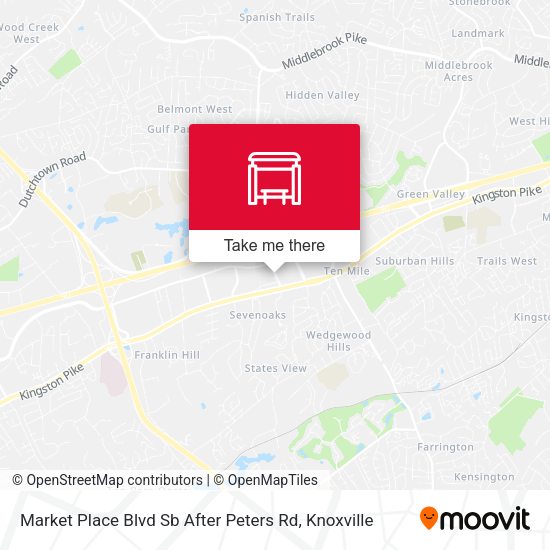 Market Place Blvd Sb After Peters Rd map