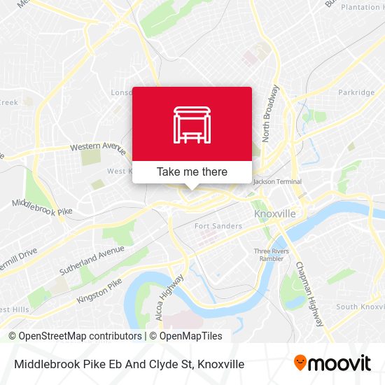 Middlebrook Pike Eb And Clyde St map