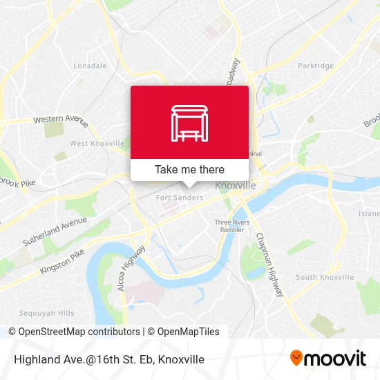 Highland Ave.@16th St. Eb map