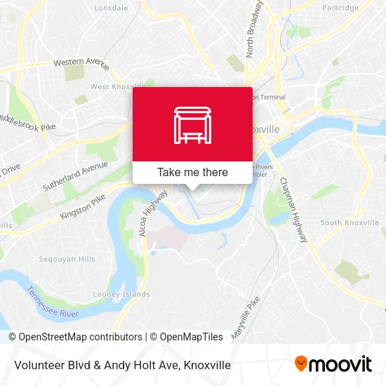 Volunteer Blvd & Andy Holt Ave map