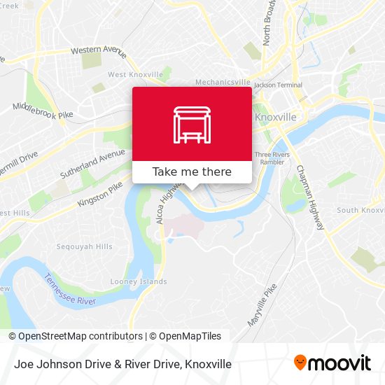 Mapa de Joe Johnson Drive & River Drive