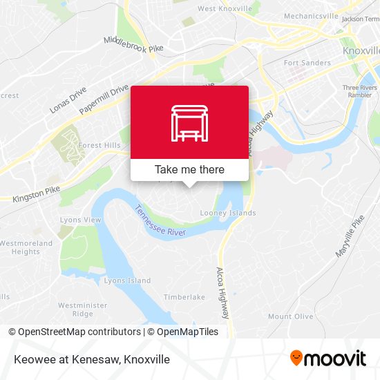 Mapa de Keowee at  Kenesaw