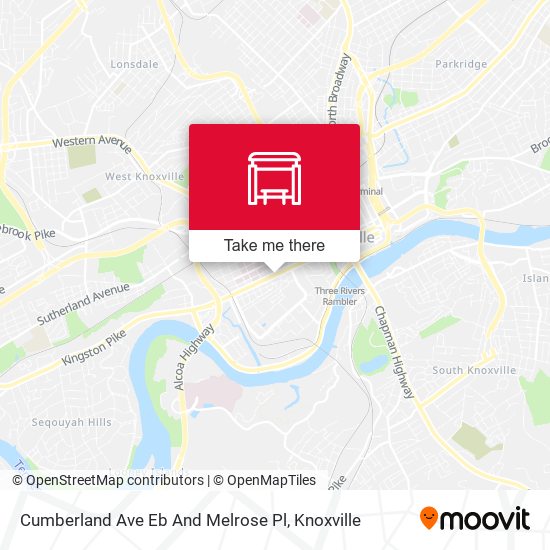 Mapa de Cumberland Ave Eb And Melrose Pl
