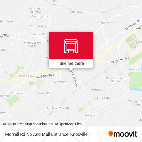 Morrell Rd Nb And Mall Entrance map