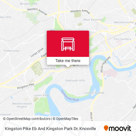Mapa de Kingston Pike Eb And Kingston Park Dr