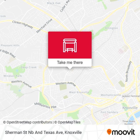 Mapa de Sherman St Nb And Texas Ave