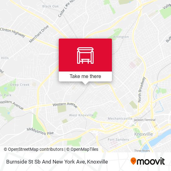 Mapa de Burnside St Sb And New York Ave