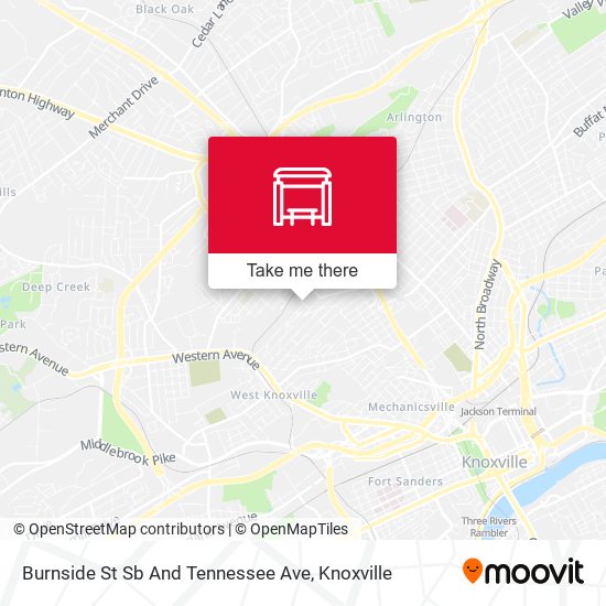 Mapa de Burnside St Sb And Tennessee Ave