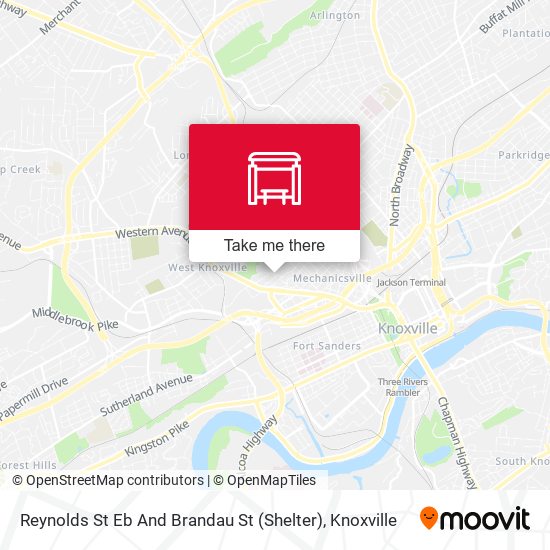 Reynolds St Eb And Brandau St (Shelter) map