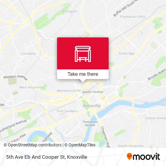 Mapa de 5th Ave Eb And Cooper St