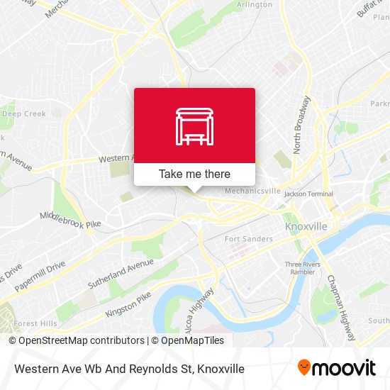 Western Ave Wb And Reynolds St map