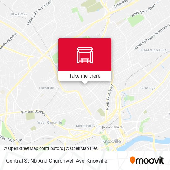 Mapa de Central St Nb And Churchwell Ave