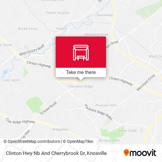 Mapa de Clinton Hwy Nb And Cherrybrook Dr