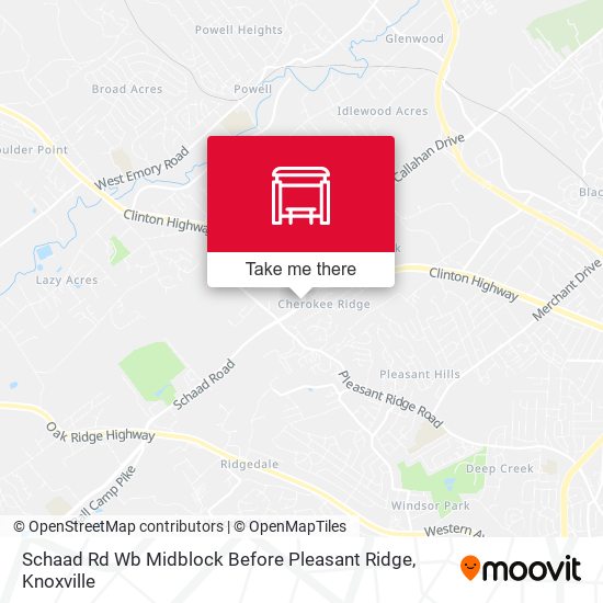 Schaad Rd Wb Midblock Before Pleasant Ridge map