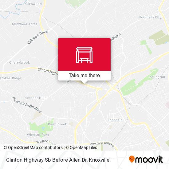 Clinton Highway Sb Before Allen Dr map