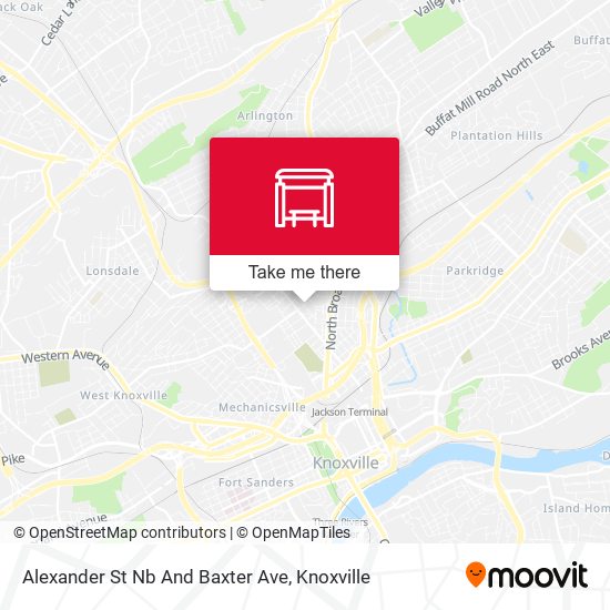 Mapa de Alexander St Nb And Baxter Ave