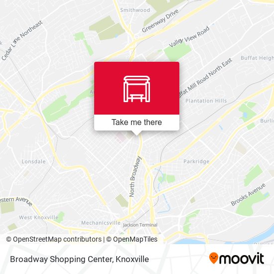 Mapa de Broadway Shopping Center