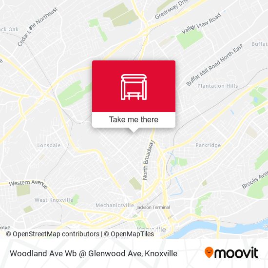 Woodland Ave Wb @ Glenwood Ave map