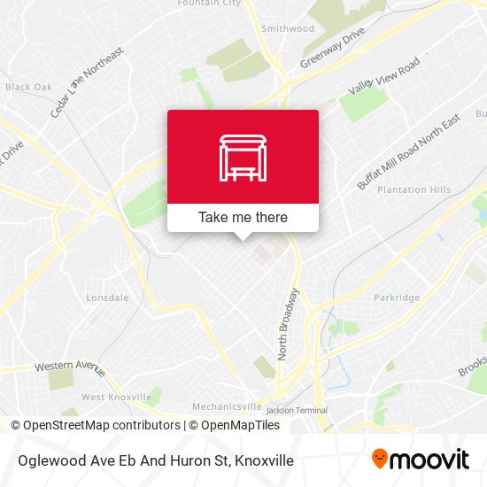 Mapa de Oglewood Ave Eb And Huron St