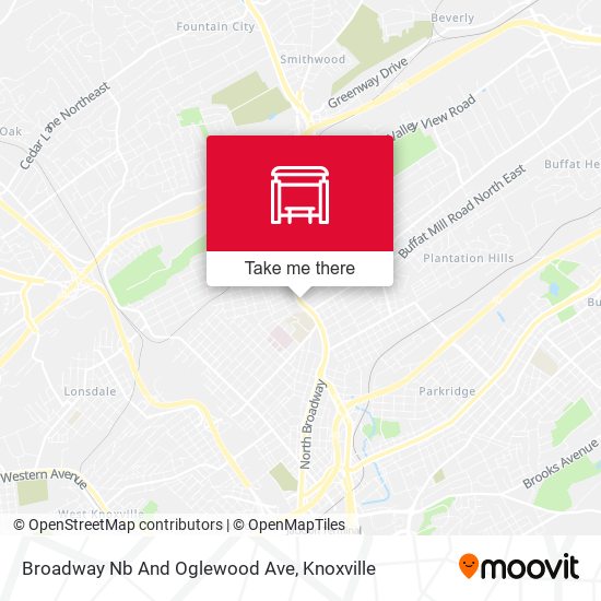 Broadway Nb And Oglewood Ave map