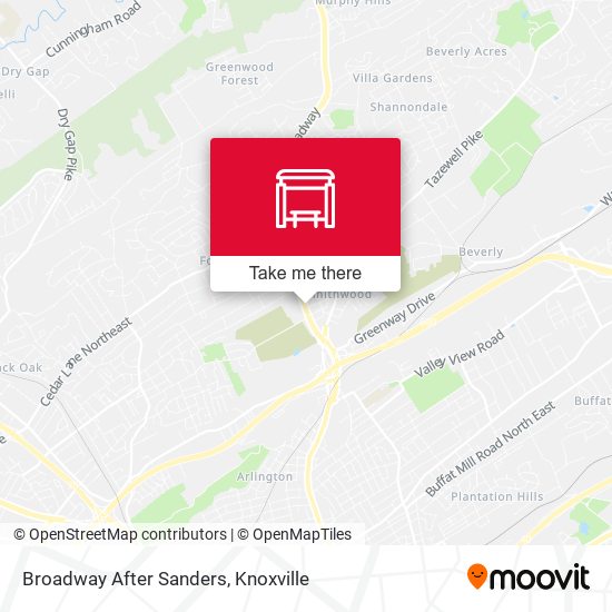 Broadway After Sanders map