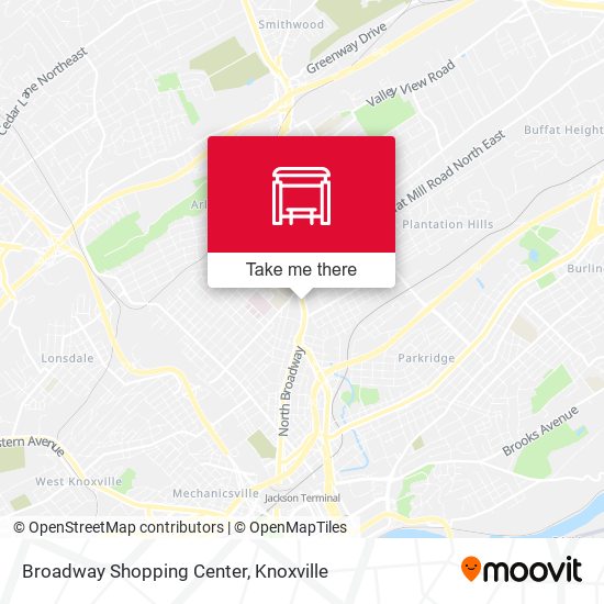 Broadway Shopping Center map