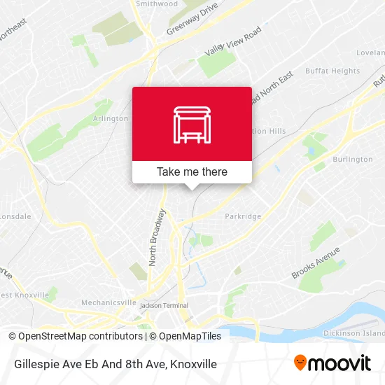 Gillespie Ave Eb And 8th Ave map