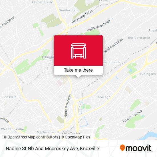 Nadine St Nb And Mccroskey Ave map