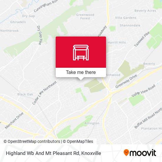 Highland Wb And Mt Pleasant Rd map