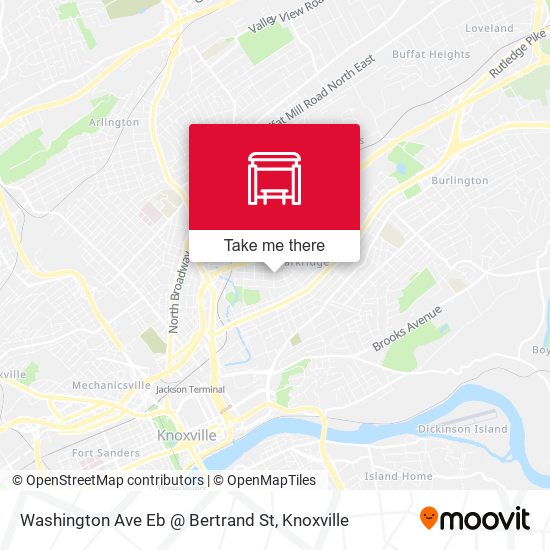 Mapa de Washington Ave Eb @ Bertrand St