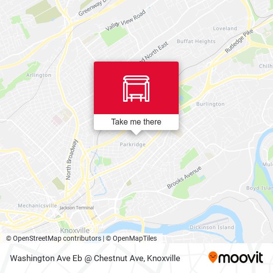 Mapa de Washington Ave Eb @ Chestnut Ave