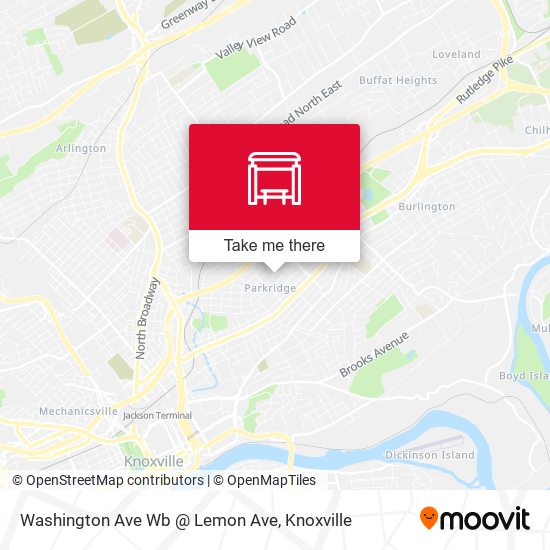 Mapa de Washington Ave Wb @ Lemon Ave