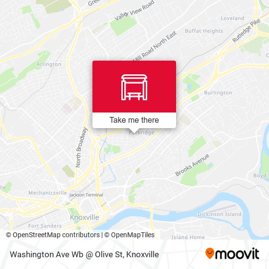 Washington Ave Wb @ Olive St map