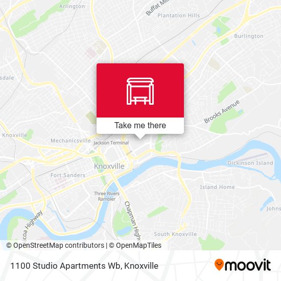 Mapa de 1100 Studio Apartments Wb