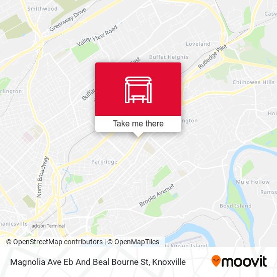 Magnolia Ave Eb And Beal Bourne St map