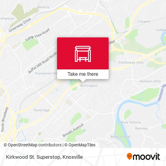 Mapa de Kirkwood St. Superstop