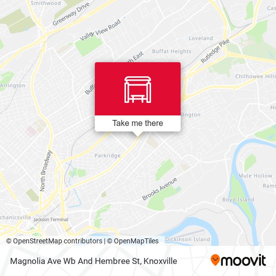 Mapa de Magnolia Ave Wb And Hembree St