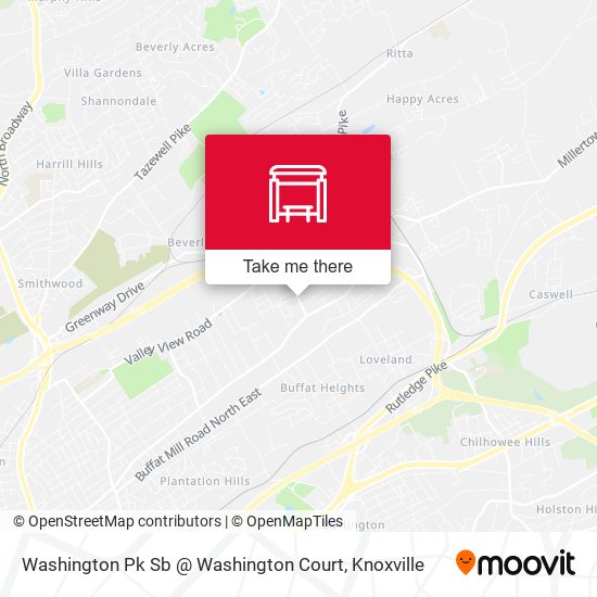 Washington Pk Sb @ Washington Court map