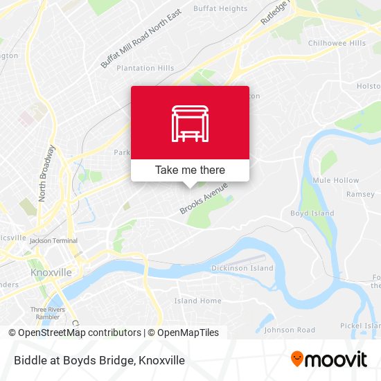 Biddle at Boyds Bridge map