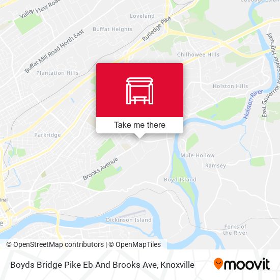 Mapa de Boyds Bridge Pike Eb And Brooks Ave