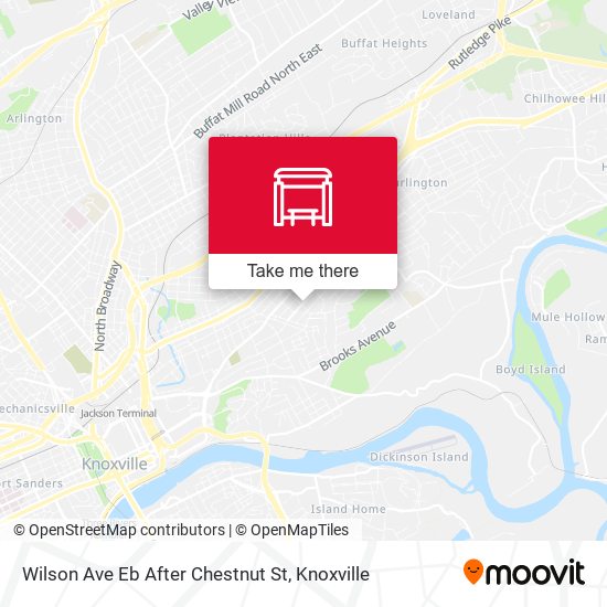 Wilson Ave Eb After Chestnut St map