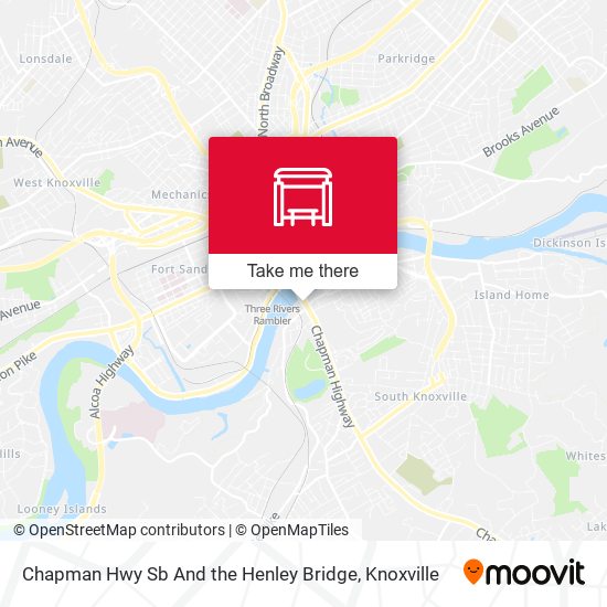 Mapa de Chapman Hwy Sb And the Henley Bridge