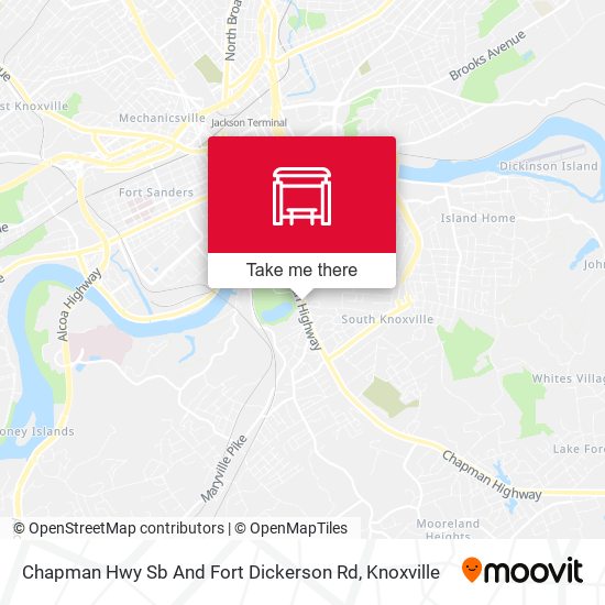 Chapman Hwy Sb And Fort Dickerson Rd map