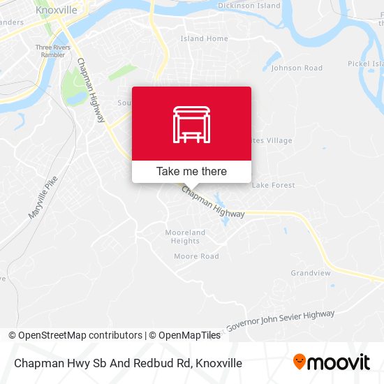 Chapman Hwy Sb And Redbud Rd map