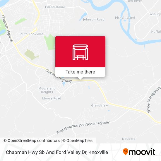 Chapman Hwy Sb And Ford Valley Dr map