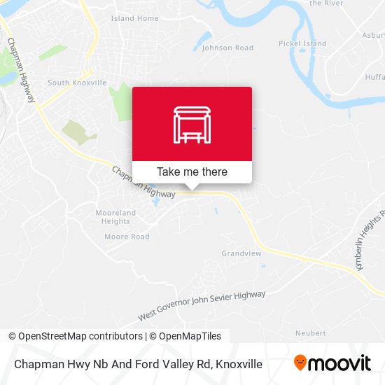 Chapman Hwy Nb And Ford Valley Rd map